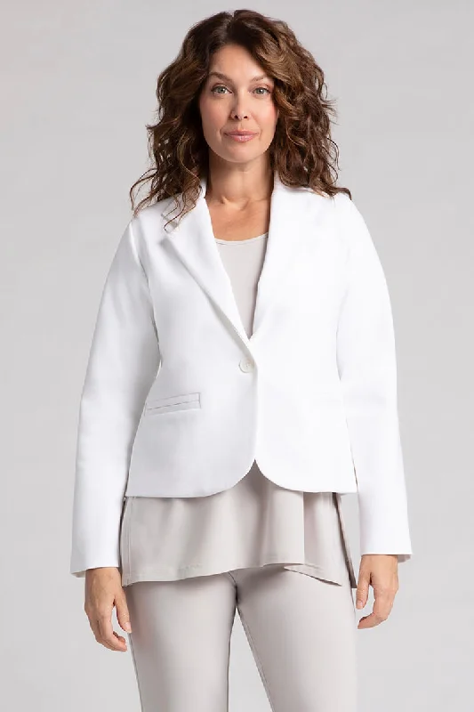 Fashion pieces that complement every woman’s style   Ponte Classic Blazer | White