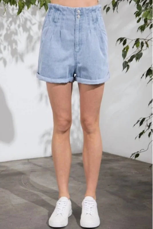 Timeless clothing pieces every woman should own   Paperbag Jean Short In Denim