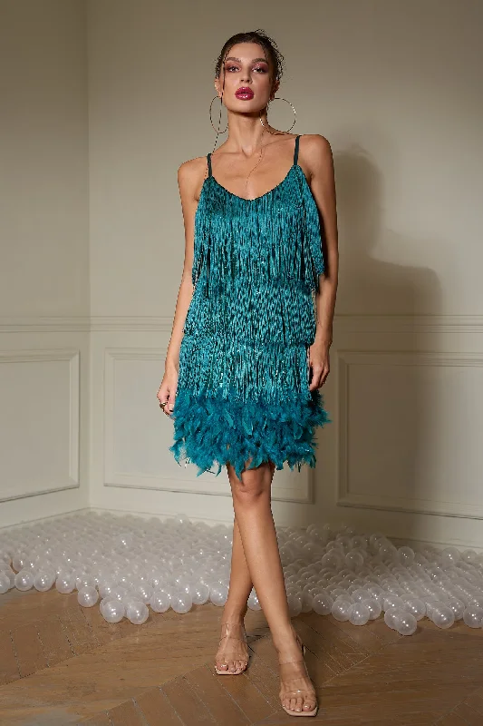 Maeve Sequin Fringe Prom Dress