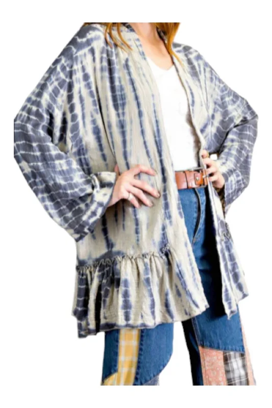 High-quality women’s wear for everyday elegance Textured And Ruffle Bottom Open Kimono In Mauve High-quality women’s wear for everyday elegance Textured And Ruffle Bottom Open Kimono In Mauve
