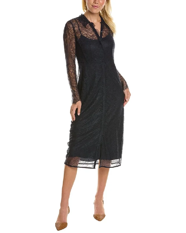 Fashion-forward women’s clothing on a budget   Rebecca Taylor Lace Shirtdress
