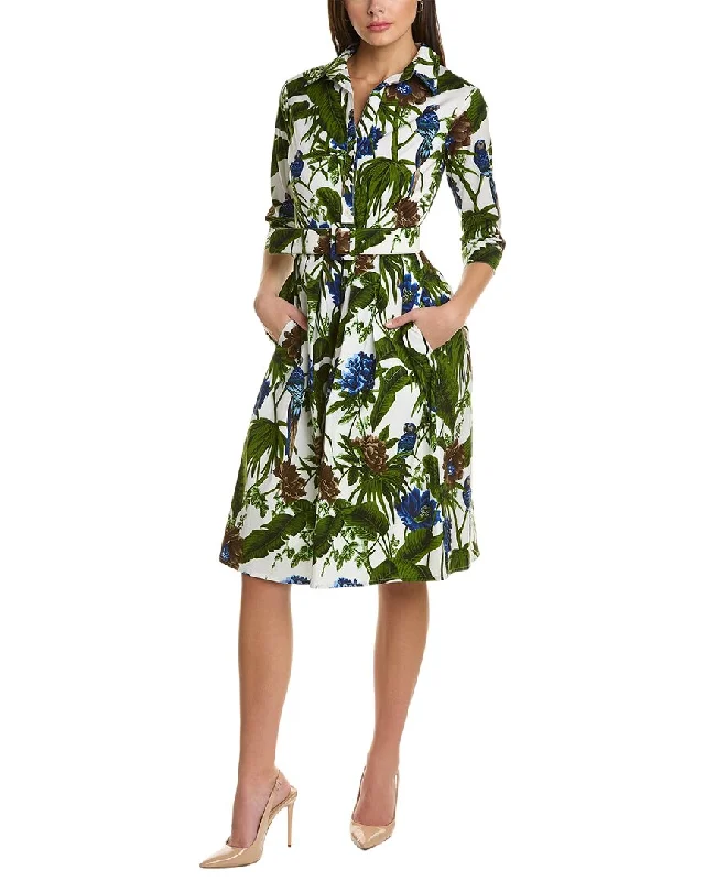 Refresh your wardrobe with trendy women’s apparel   Samantha Sung Audrey 1 3/4-Sleeve Shirtdress