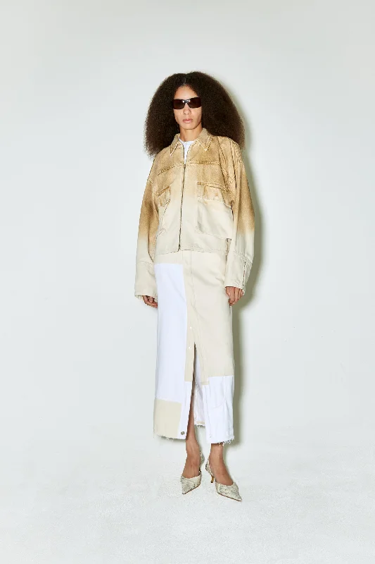 Women’s clothing to inspire confidence and beauty   MACFLY jacket beige spray on ecru