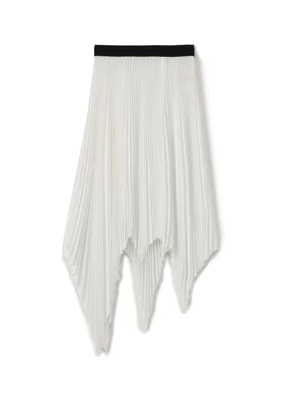 Affordable fashion that looks high-end   Pe/Tropical Irregular Pleated Skirt