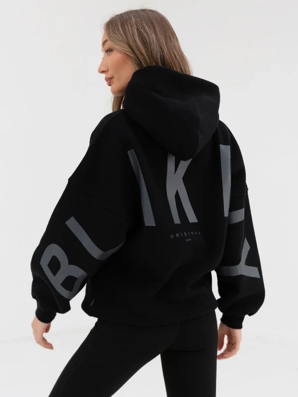 Tonal Isabel Oversized Hoodie - Black